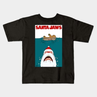 Santa Jaws Kids T-Shirt